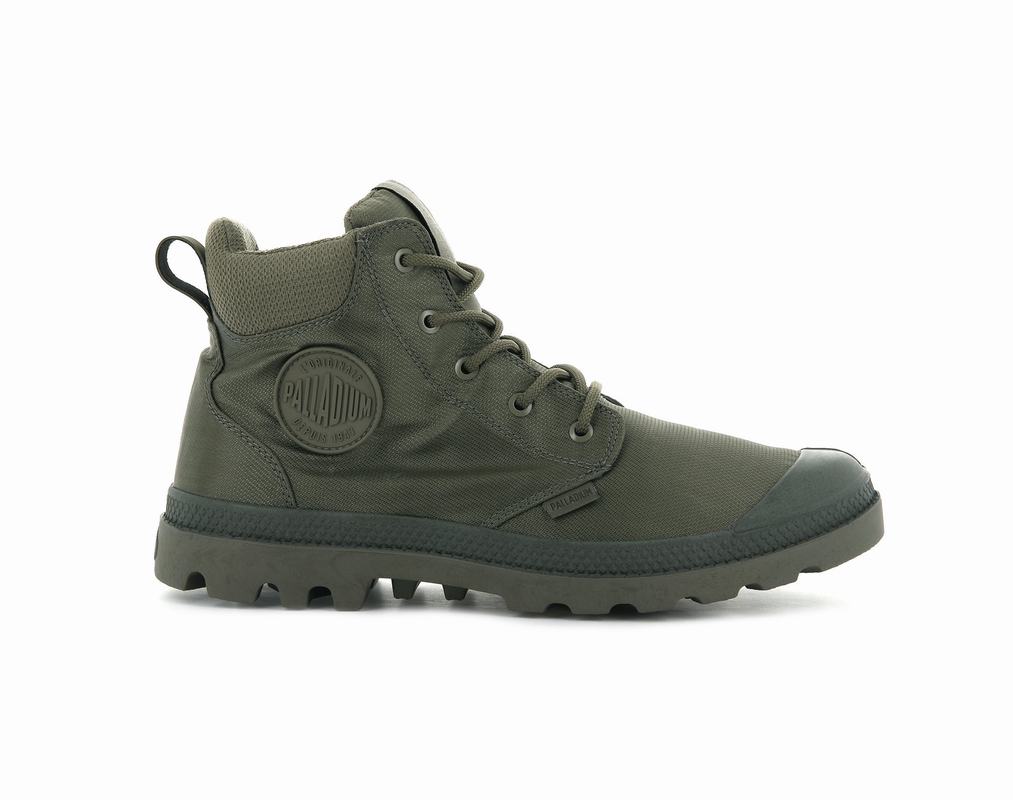 Palladium Pampa Cuff Recycle Wp+ Herren Stiefel Wasserdicht Grün ||478605-JVP||